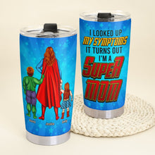 Load image into Gallery viewer, Personalized Super Mom Tumbler - Custom Gift for Mother&#39;s Day Tumbler Cup PopCulturePrints
