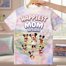 Load image into Gallery viewer, Happiest Mom On Earth - Personalized 3D Shirt for Any Mom AOP Products PopCulturePrints
