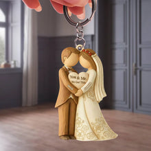 Load image into Gallery viewer, "You &amp; Me: We Got This" - Personalized Keychain for Newlyweds - Custom Gift for Couples Keychains PopCulturePrints
