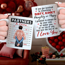 Load image into Gallery viewer, Personalized Partners in Crime Coffee Mug - I Love You Coffee Mug PopCulturePrints
