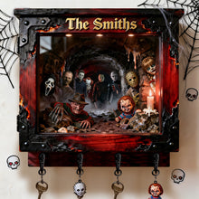Load image into Gallery viewer, “Embrace Your Dark Side” - Horror Villain Acrylic Key Hanger - Personalized Gift for the Thrill-Seeker Key Hanger PopCulturePrints
