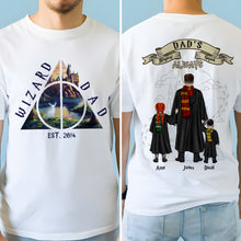 Load image into Gallery viewer, Personalized Wizard Dad T-Shirt
