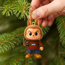 Load image into Gallery viewer, “Celebrate Your Favorite Horrors!” - Iconic Movie Monsters Personalized Christmas Ornament - Custom Gifts for Horror Fans Ornament PopCulturePrints
