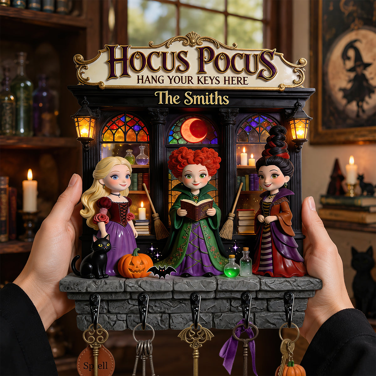 “Hang Your Keys with Magic!” - Personalized Magical Acrylic Key Hanger, Gift for Family