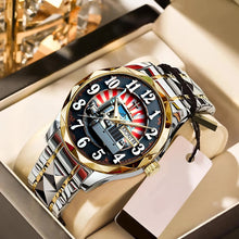 Load image into Gallery viewer, Trucker's Pride - A Personalized Men's Watch for Truckers Men's Watch PopCulturePrints
