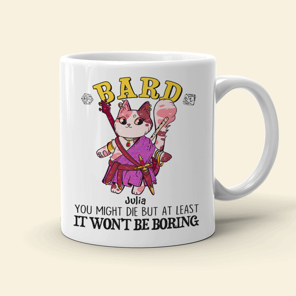 Personalized Bard Cat Coffee Mug - It Won't Be Boring Coffee Mug PopCulturePrints