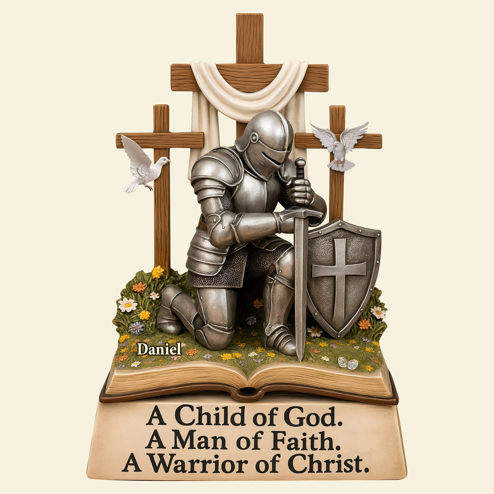 A Child Of God - Personalized Acrylic Plaque for Jesus Lovers Shaped Plaques PopCulturePrints