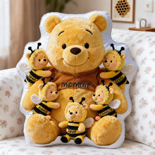 Load image into Gallery viewer, Mommy's Little Bees: Personalized Pillow for Moms with Kids Pillow PopCulturePrints
