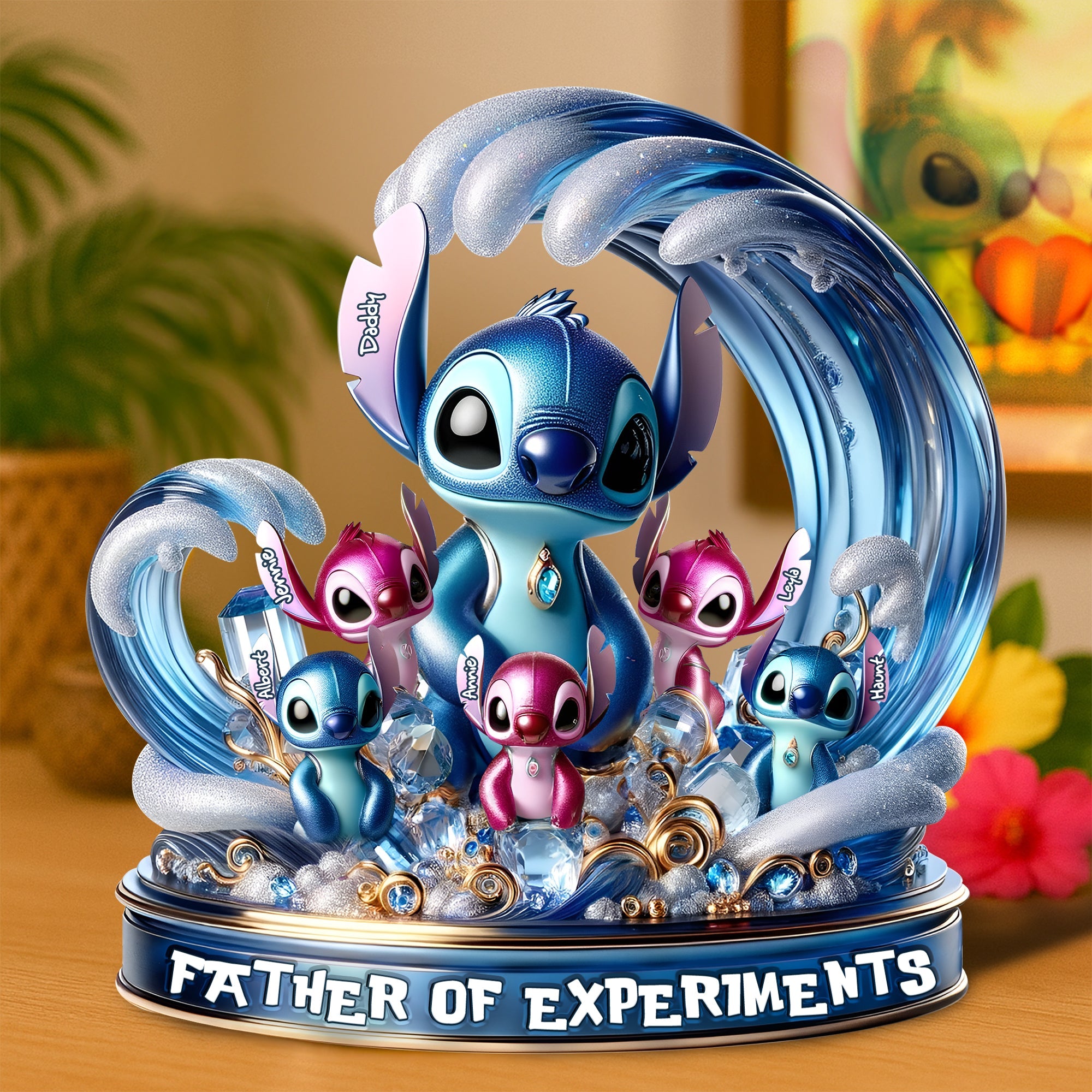 "Celebrate the Unique Bond - Alien Dad Acrylic Plaque - Personalized Gifts for Dad and Grandpa" Shaped Plaques PopCulturePrints