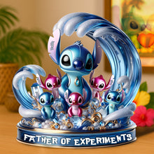 Load image into Gallery viewer, &quot;Celebrate the Unique Bond - Alien Dad Acrylic Plaque - Personalized Gifts for Dad and Grandpa&quot; Shaped Plaques PopCulturePrints
