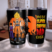 Load image into Gallery viewer, Best Super Saiyan Dad Ever - Personalized Tumbler Gift Tumbler Cup PopCulturePrints
