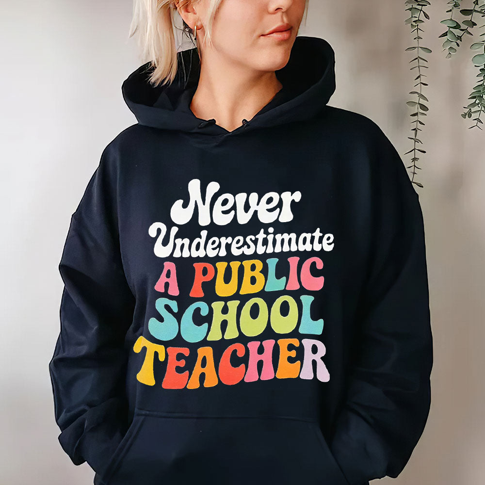 Inspirational Public School Teacher Sweatshirt