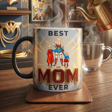Load image into Gallery viewer, Best Mom Ever - Superhero Magic Ceramic Coffee Mug - Personalized Gift for Mom and Grandma Coffee Mug PopCulturePrints
