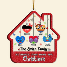 Load image into Gallery viewer, Personalized Family Christmas Ornament - All Hearts Come Home Ornament PopCulturePrints
