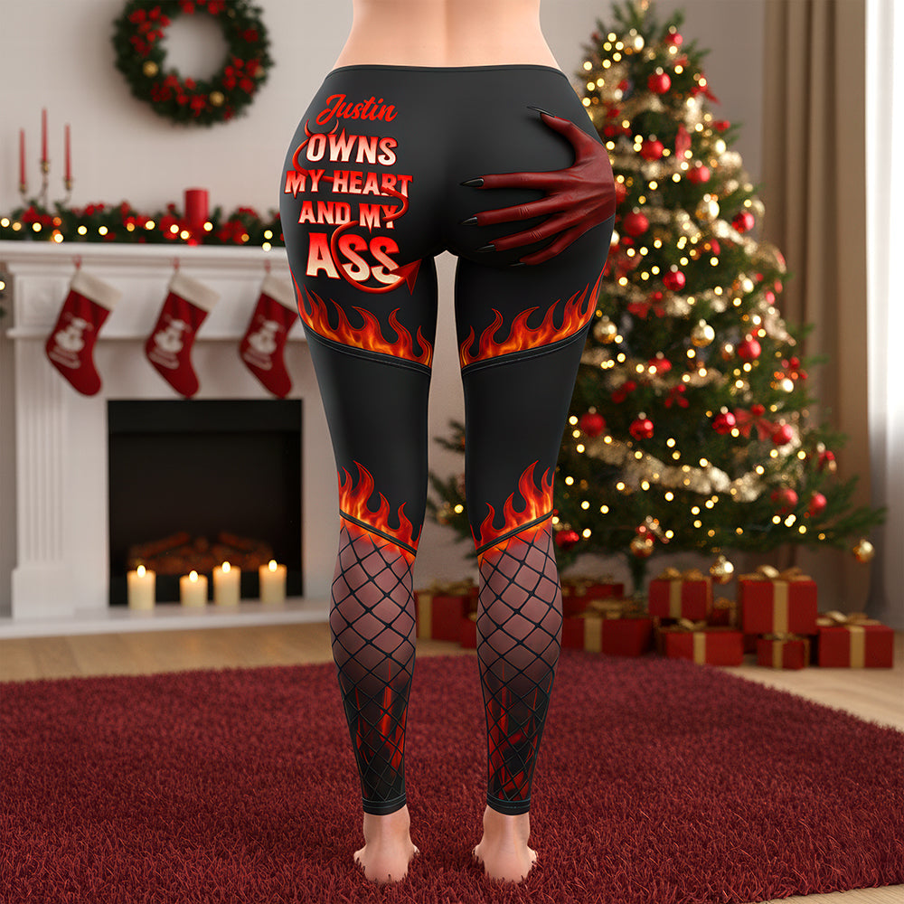 Cheeky Love Leggings – Your Customizable Gift of Fun and Passion Shorts and Pants PopCulturePrints