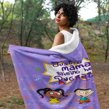 Load image into Gallery viewer, Customizable Mom&#39;s Cozy Cartoon Hoodie Blanket Blanket PopCulturePrints
