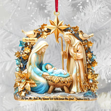 Load image into Gallery viewer, Faithful Nativity Acrylic Ornament - A Cherished Keepsake for Family Celebrations Ornament PopCulturePrints
