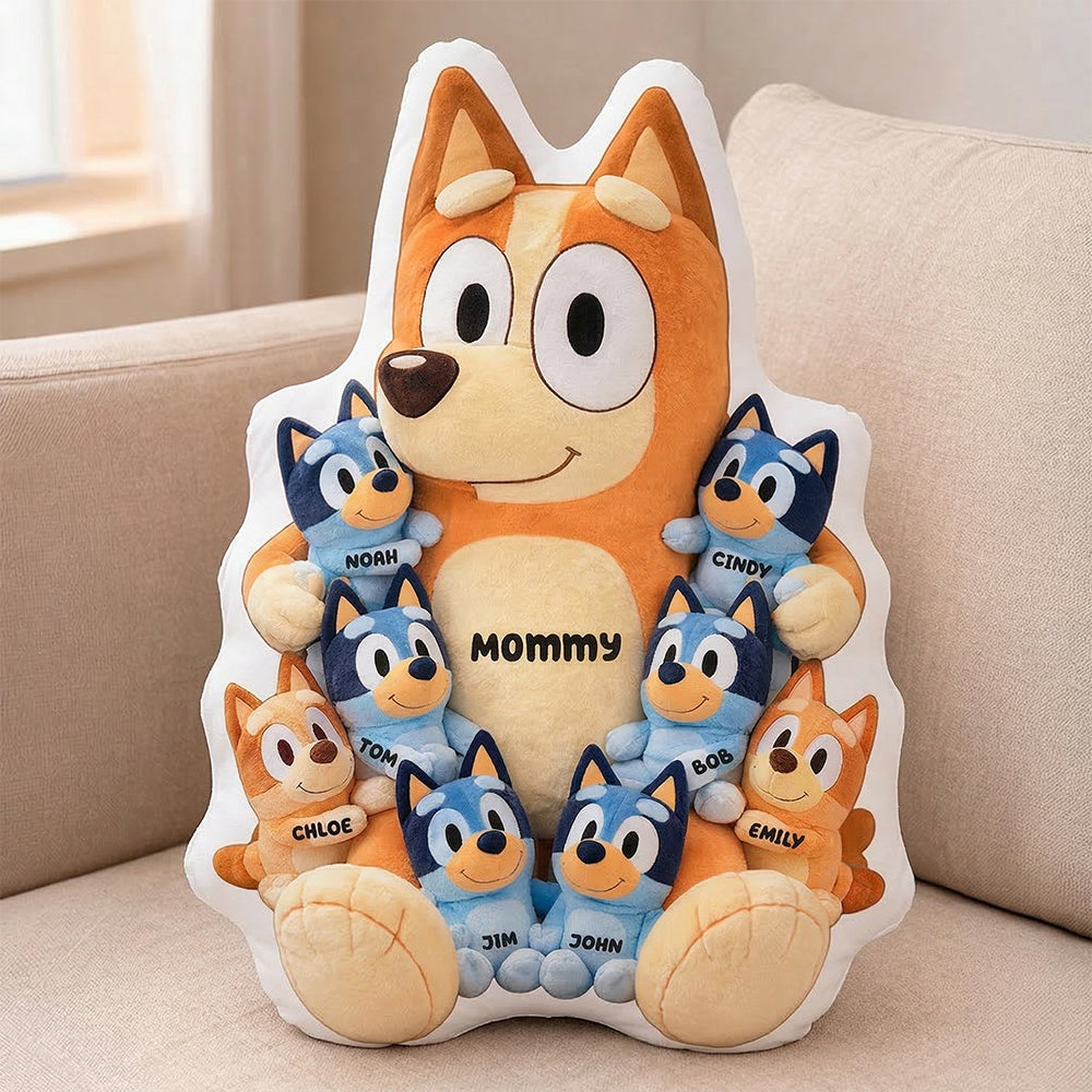 "Because You're the Best, Mom!" Personalized Custom Shape Pillow - Perfect Gift for Moms and Grandmas Pillow PopCulturePrints