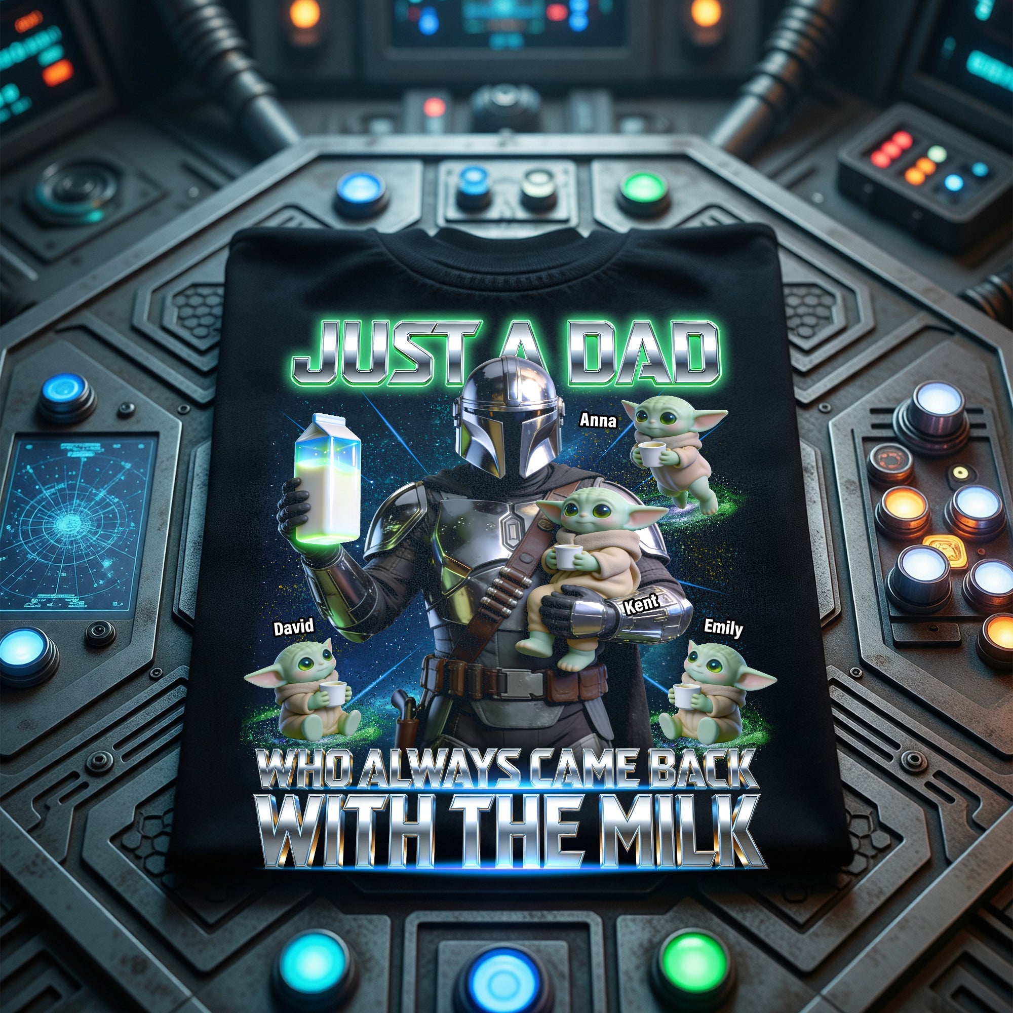 Just A Dad Who Always Came Back With The Milk - Personalized Gift for Dad Shirts PopCulturePrints