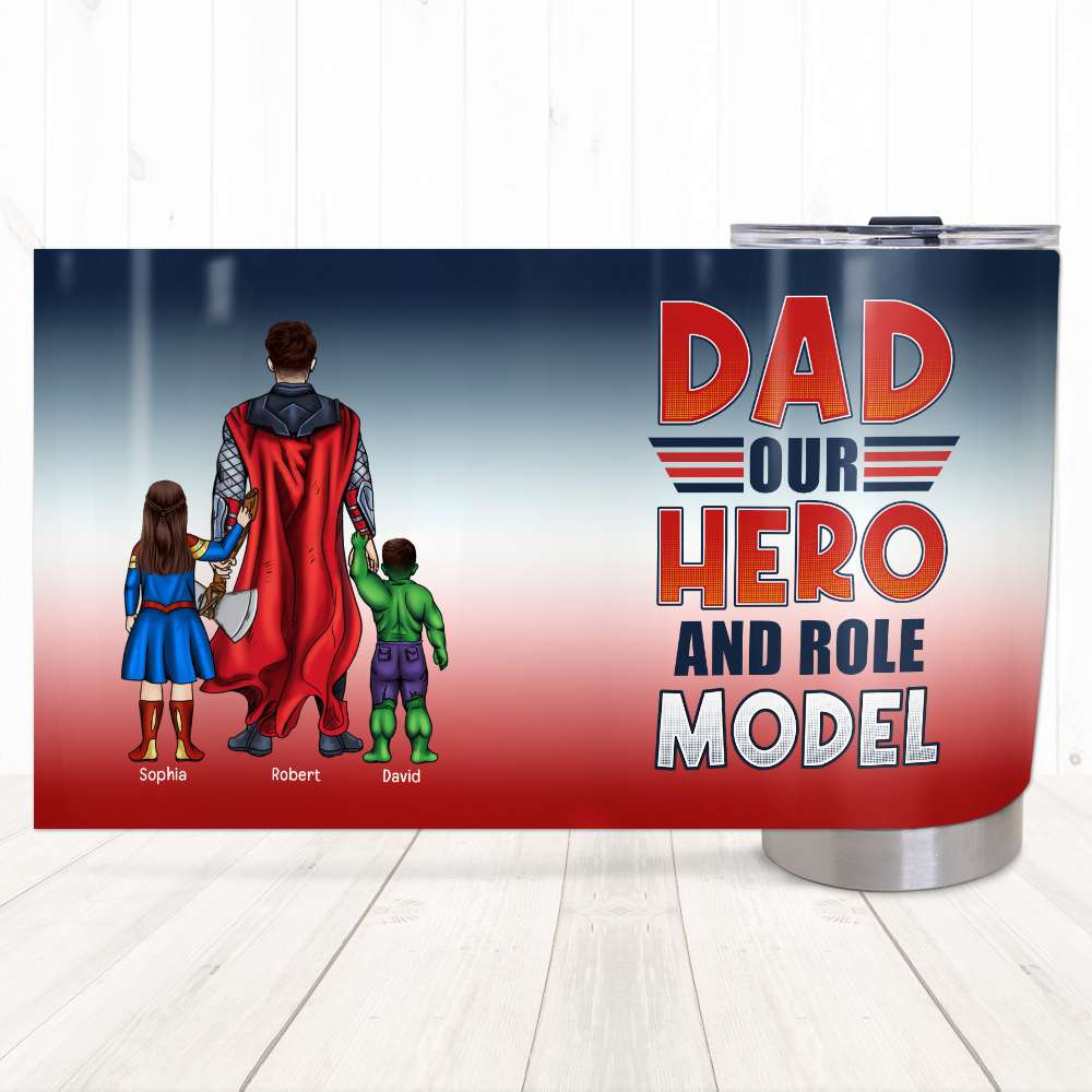 Marvelous Father Personalized Superhero Coffee Mug Tumbler Cup PopCulturePrints