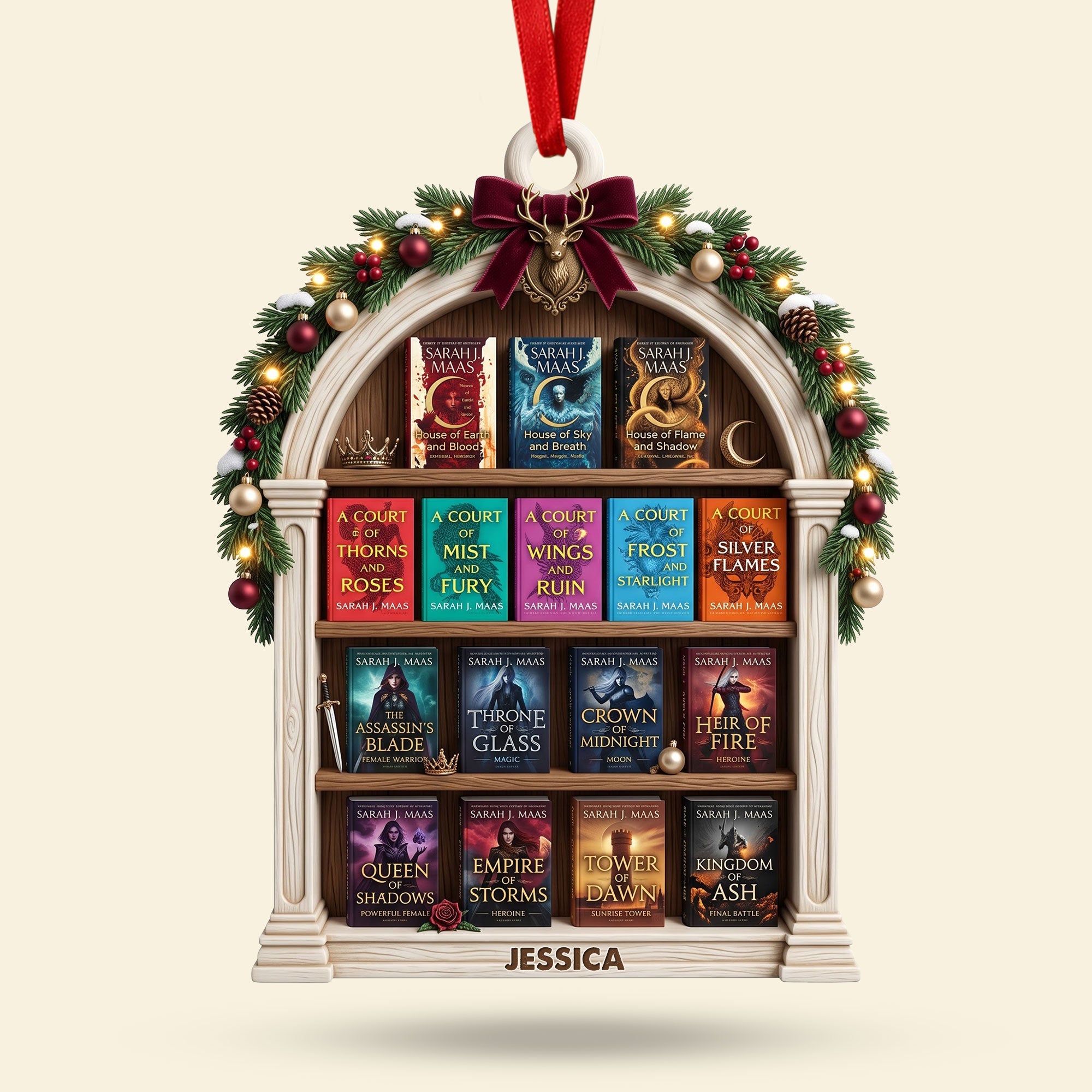 Fantasy Worlds In Literature Acrylic Ornament - Personalized Christmas Gifts For Reading Lovers 03nati081026 Ornament PopCulturePrints