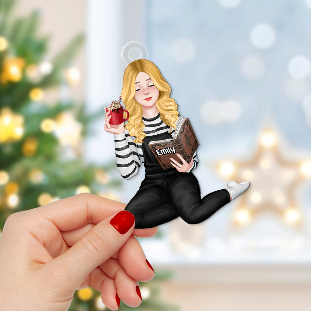 Customizable Christmas Ornament for Book Lovers Ornament PopCulturePrints