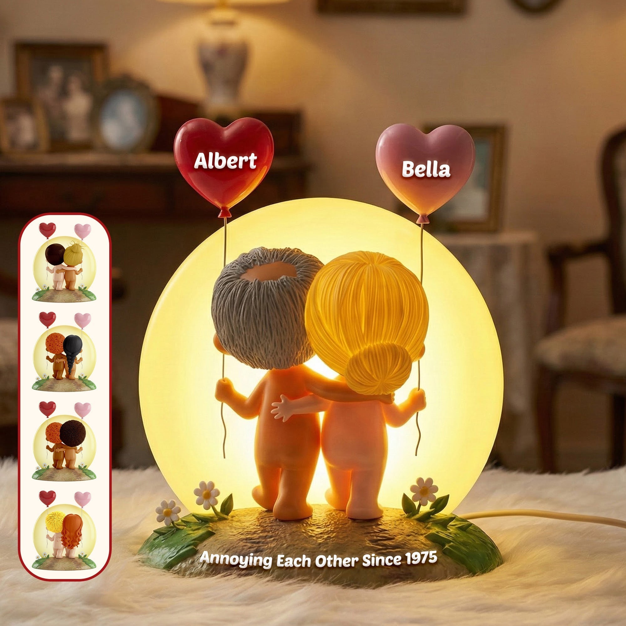 Annoying Each Other Since 1975 - Funny Old Couple Light Box - Personalized Anniversary Gift for Couples Light Box PopCulturePrints