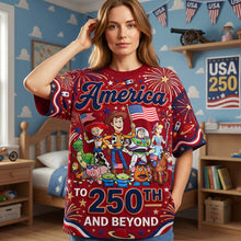 Load image into Gallery viewer, Celebrate America: 250th Patriotic Adventure Crew Shirt - Personalized Gift for Anniversaries and Special Occasions
