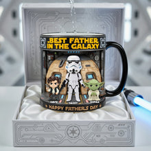 Load image into Gallery viewer, "Best Father in the Galaxy" - Personalized Magic Mug for Dads, Grandpas, and More Coffee Mug PopCulturePrints
