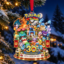 Load image into Gallery viewer, 30th Anniversary Adventure Christmas Ornament - A Timeless Personalized Gift for Pokémon Lovers
