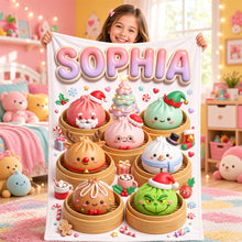Load image into Gallery viewer, Bring Joy this Christmas - Lovely Dumpling Blanket, Personalized Gift for Kids
