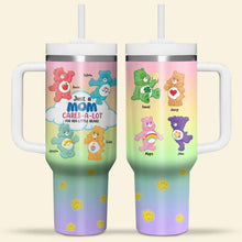 Load image into Gallery viewer, Personalized Tumbler for Mom - Cares-A-Lot Bears Design Tumbler Cup PopCulturePrints
