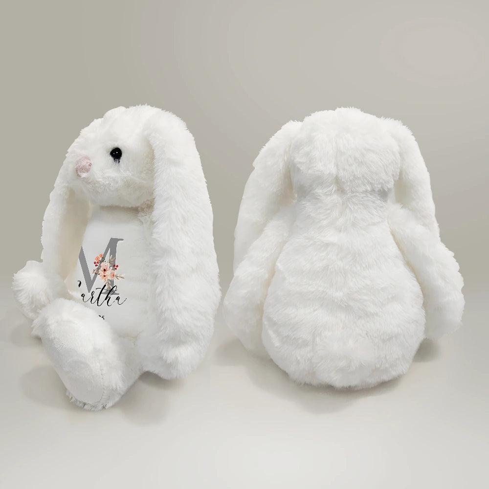 Cherish Every Moment with Your Personalized Bunny - Custom Soft Toy Gift for New Parents, Moms, and Grandmas Soft Toy Bunny PopCulturePrints