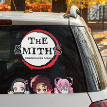 Load image into Gallery viewer, Personalized Demon Slayer Family Car Decal Decal Sticker PopCulturePrints
