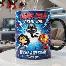 Load image into Gallery viewer, Dear Dad, Great Job! - Powerful Dad Magic Coffee Mug - Personalized Gift for Dads &amp; Grandpas Coffee Mug PopCulturePrints
