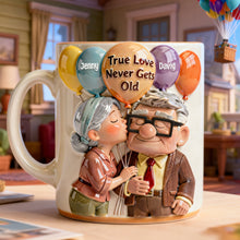 Load image into Gallery viewer, True Love Never Gets Old - Personalized Old Couple Mug Coffee Mug PopCulturePrints
