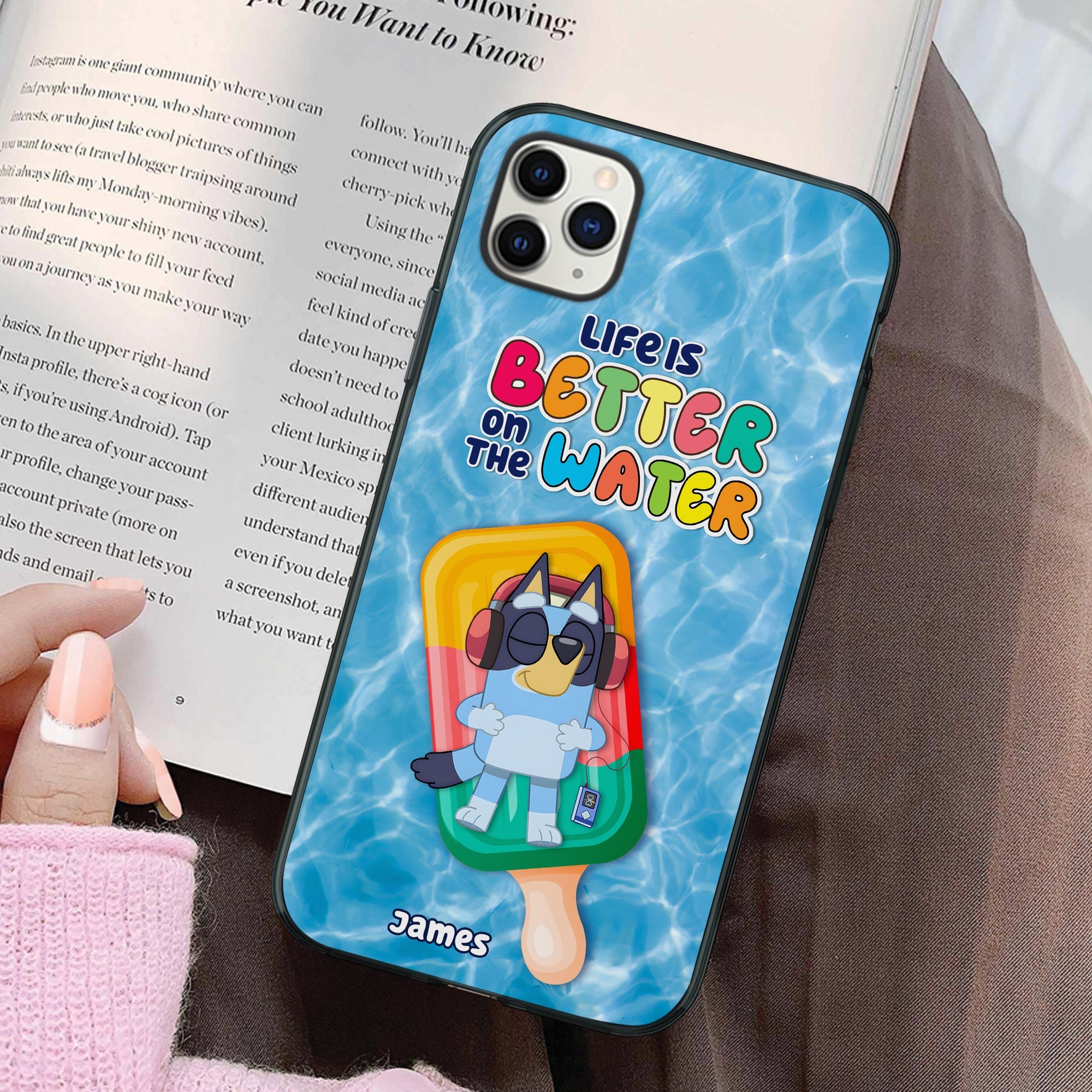 Personalized 'Life is Better on the Water' Phone Case for Fans