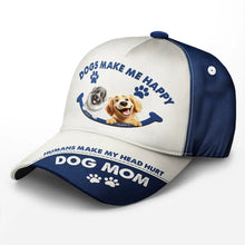 Load image into Gallery viewer, Dogs Make Me Happy - Personalized Classic Cap for Dog Lovers Classic Cap PopCulturePrints
