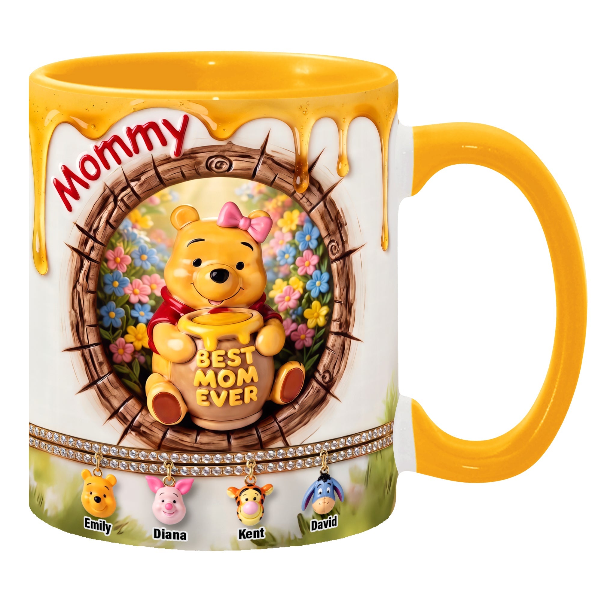 "Best Mom Ever" - Customizable Coffee Accent Mug for Special Moms - Perfect Gift for Mother's Day, Grandmas, and More Coffee Mug PopCulturePrints