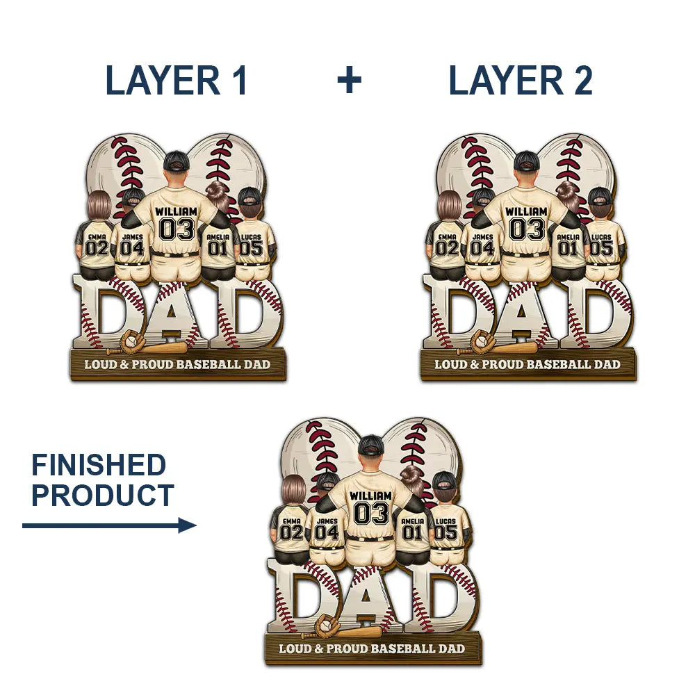 "Level Up Your Gift Game!" - Gamer Dad Acrylic Plaque - Personalized Gift for Dads, Grandpas, and Gamers Car Visor Clip PopCulturePrints