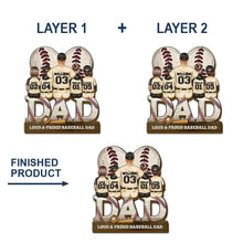 Load image into Gallery viewer, &quot;Level Up Your Gift Game!&quot; - Gamer Dad Acrylic Plaque - Personalized Gift for Dads, Grandpas, and Gamers Car Visor Clip PopCulturePrints
