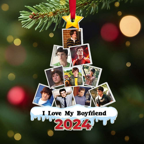 Personalized Photo Fan Christmas Ornament 2024 Ornament PopCulturePrints