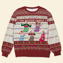 Load image into Gallery viewer, Personalized Family Photo Ugly Christmas Sweater - Festive Holiday Gift
