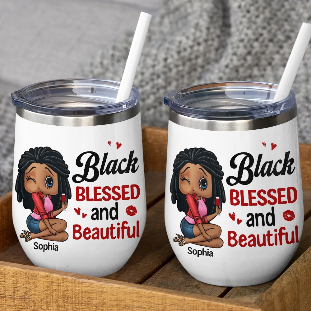 Empowered Black Woman Personalized Coffee Mug Coffee Mug PopCulturePrints