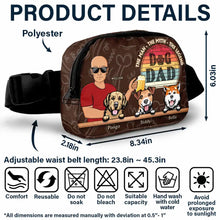 Load image into Gallery viewer, Dog Dad - The Man, The Myth, The Legend - Personalized Crossbody Belt Bag Crossbody Belt Bag PopCulturePrints

