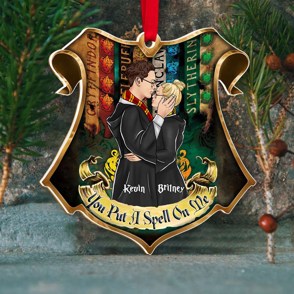 Personalized Christmas Ornament for Couples - You Put A Spell On Me