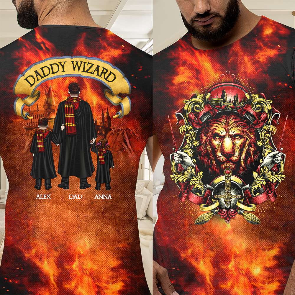 Personalized Daddy Wizard T-Shirt - Perfect Gift for Harry Potter Fans