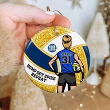 Load image into Gallery viewer, Custom Volleyball Player Ornament - Personalized Gift Ornament PopCulturePrints
