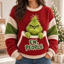 Load image into Gallery viewer, Ew People! Embrace the Grinch This Christmas - Personalized Funny Christmas Shirt AOP Products PopCulturePrints
