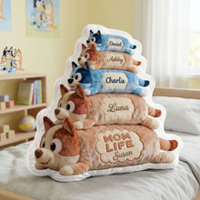 Load image into Gallery viewer, “Cuddle Up With Love” – Fun Play With Mom Custom Shape Pillow - Personalized Gift for Mom, Grandma, and Loved Ones Pillow PopCulturePrints
